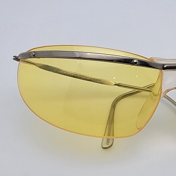 Renauld of France Orama IV Gold Frame Yellow Lens Bikini Sunglasses w/ Case NOS - Picture 10 of 16